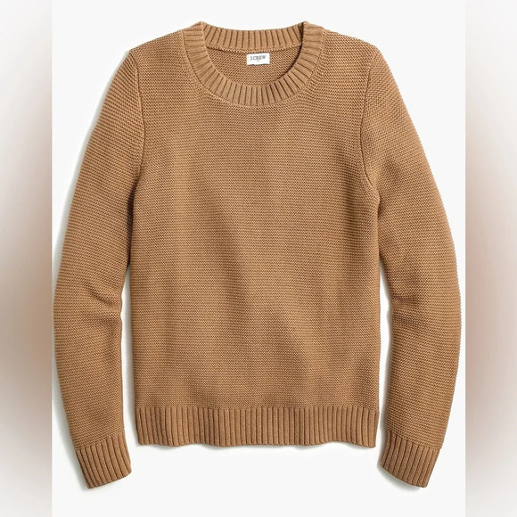 J. Crew Factory Tan Wool Blend Classic Crewneck Sweater Size Small - Picture 11 of 11